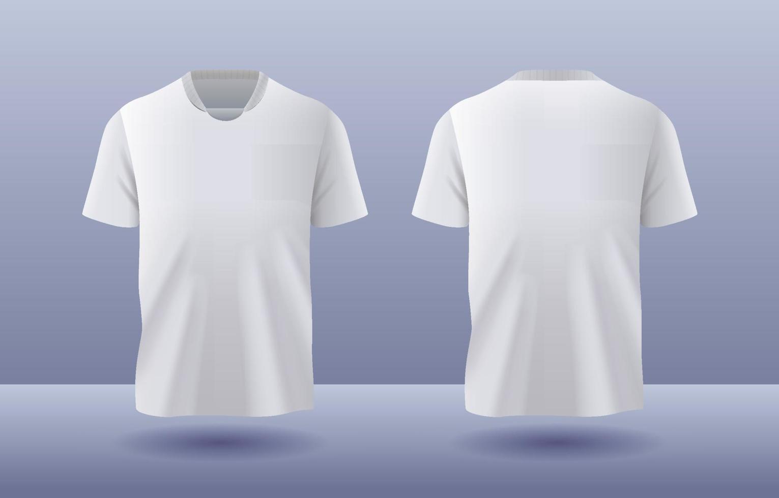 Weiß 3d T-Shirt Attrappe, Lehrmodell, Simulation vektor