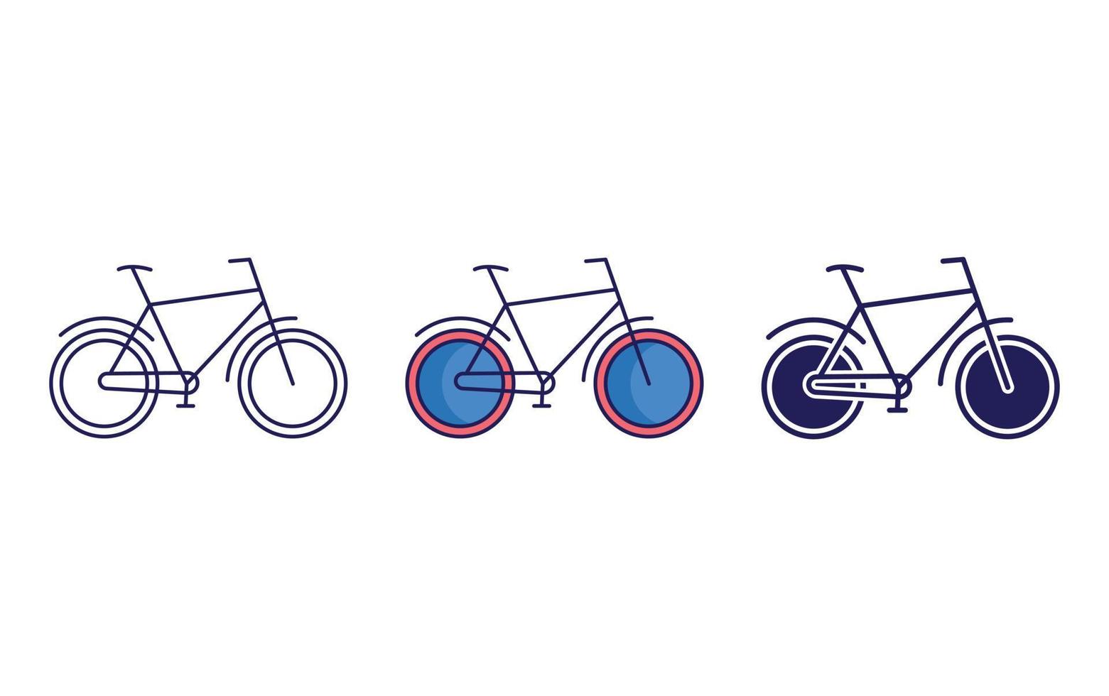 Fahrrad-Vektor-Symbol vektor