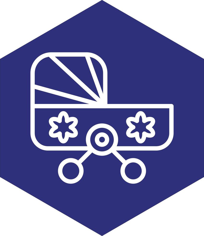 Baby Kinderwagen Vektor Symbol Design