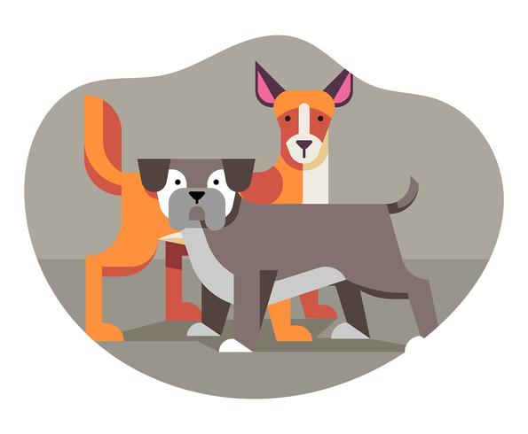 Tierfreunde Illustration vektor