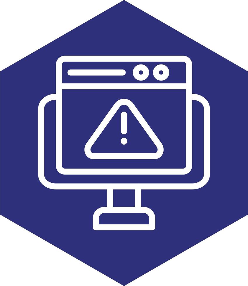 Webseite Error Vektor Symbol Design