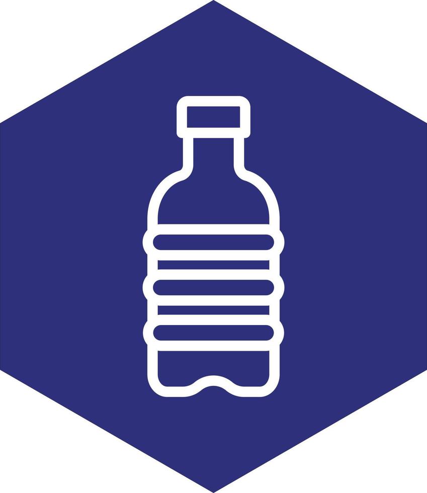 Wasserflaschen-Vektor-Icon-Design vektor