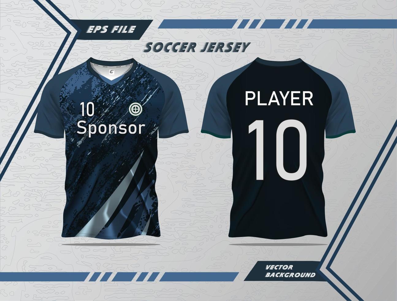 fotboll jersey mall utrustning sport t skjorta design, fotboll jersey för tävlings, cykling, fotboll, gaming och dubbel- sida attrapp design vektor