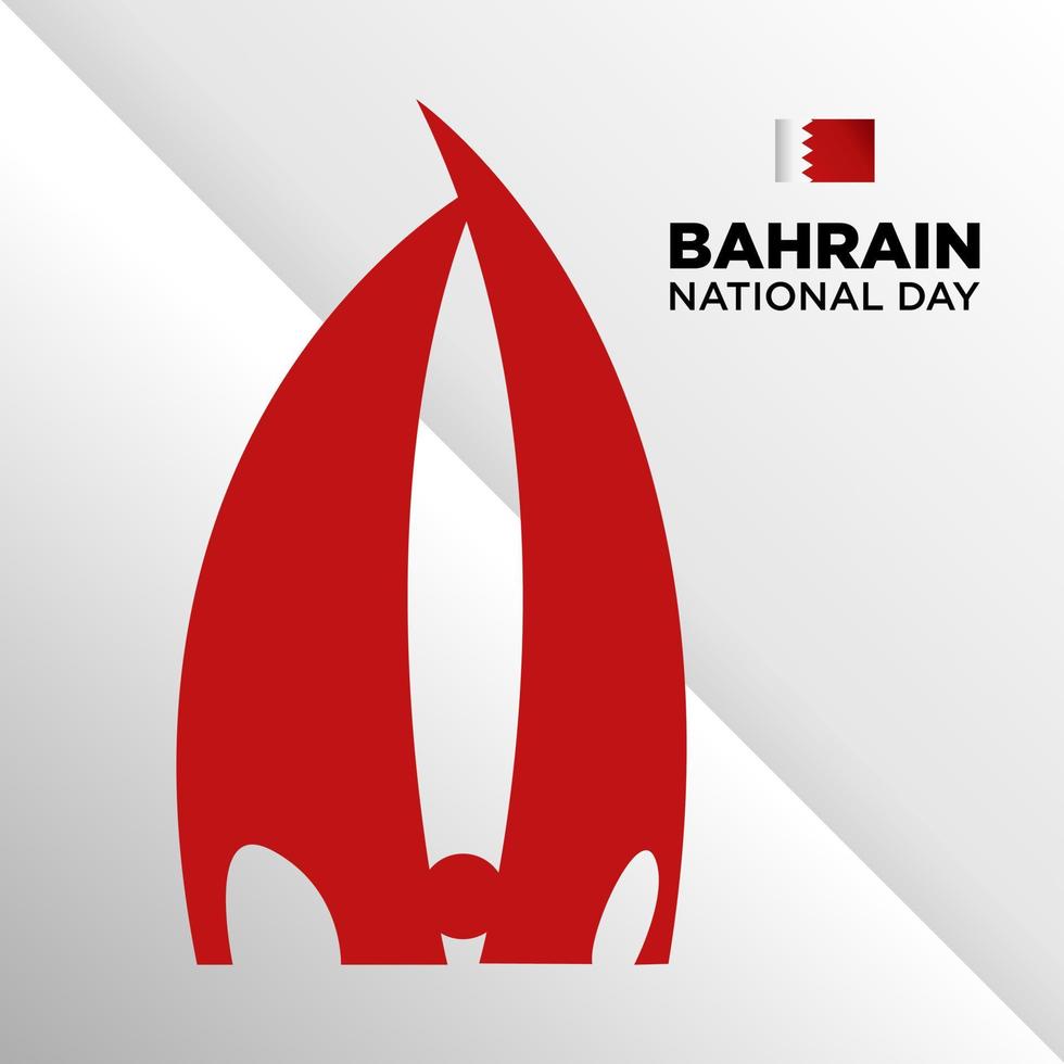 bahrain nationell dag bahrain oberoende dag vektor