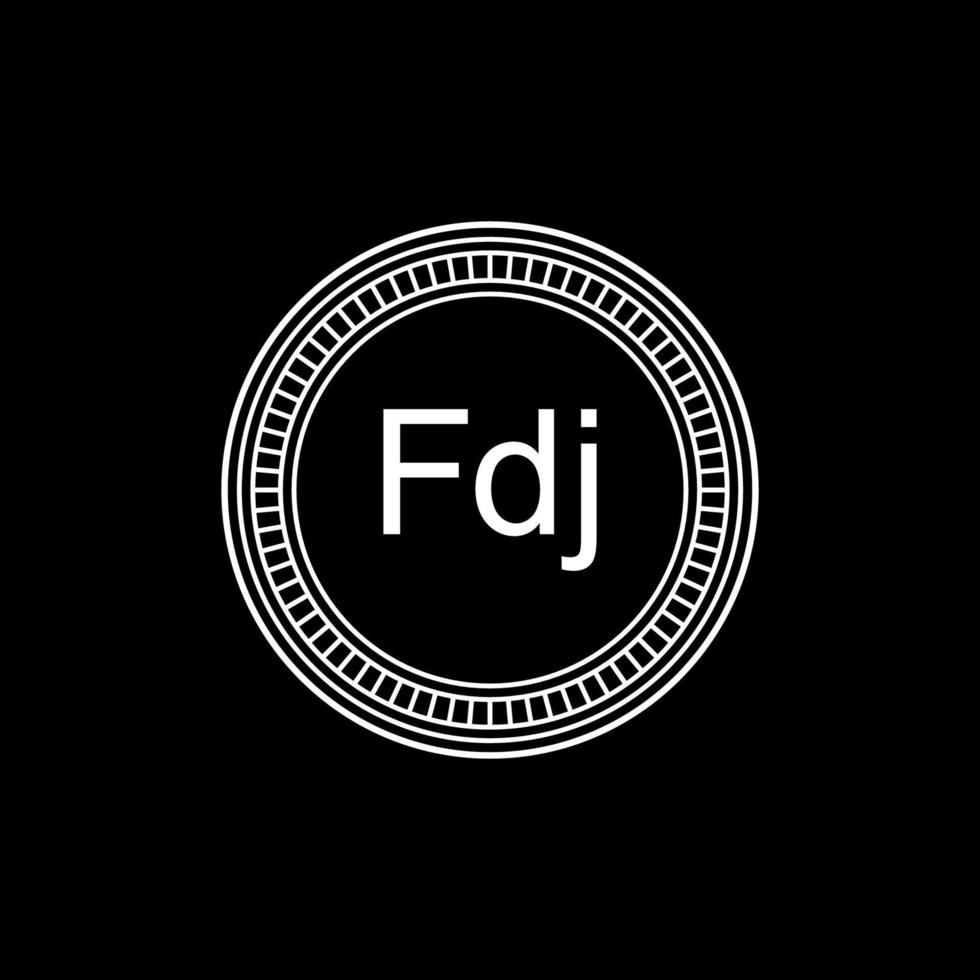 Dschibuti Währung Symbol, dschibutisch Franc Symbol, djf unterzeichnen. Vektor Illustration