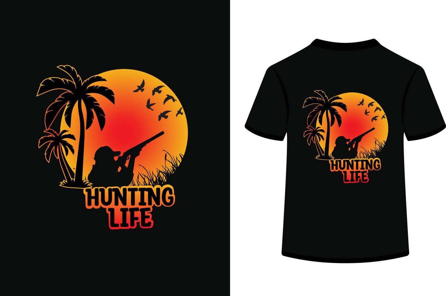 jakt liv ,jakt t-shirt design vektor