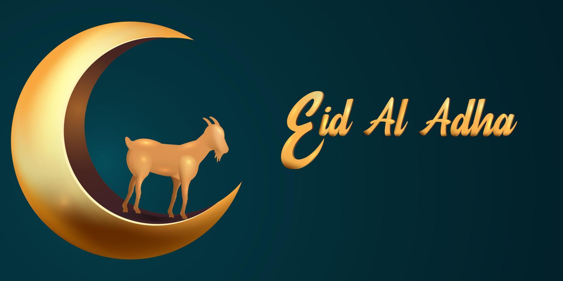 eid al Adha mubarak de firande av muslim gemenskap festival bakgrund design.vector illustration vektor