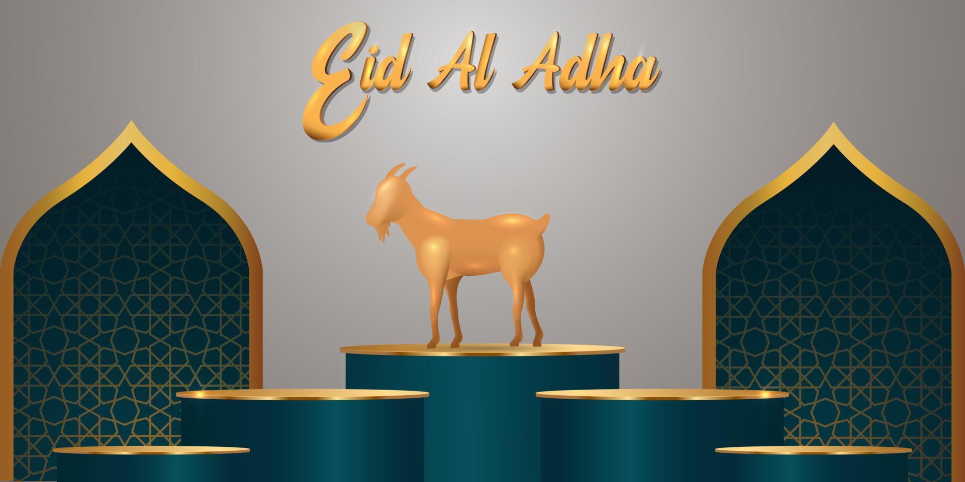 eid al adha Mubarak das Feier von Muslim Gemeinschaft Festival Hintergrund design.vektor Illustration vektor