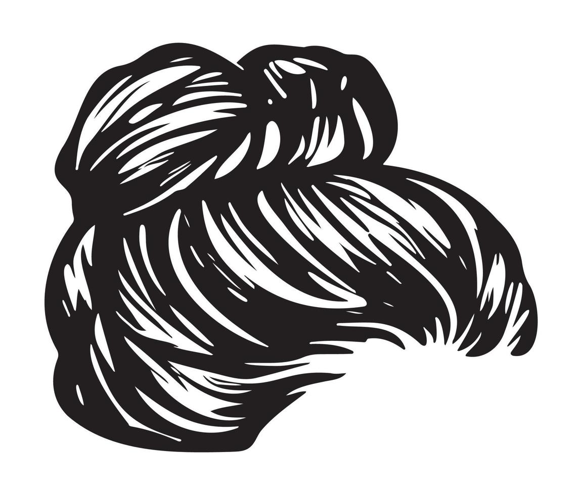 rörig bulle frisyrer illustration av företag frisyr med naturlig lång hår vektor
