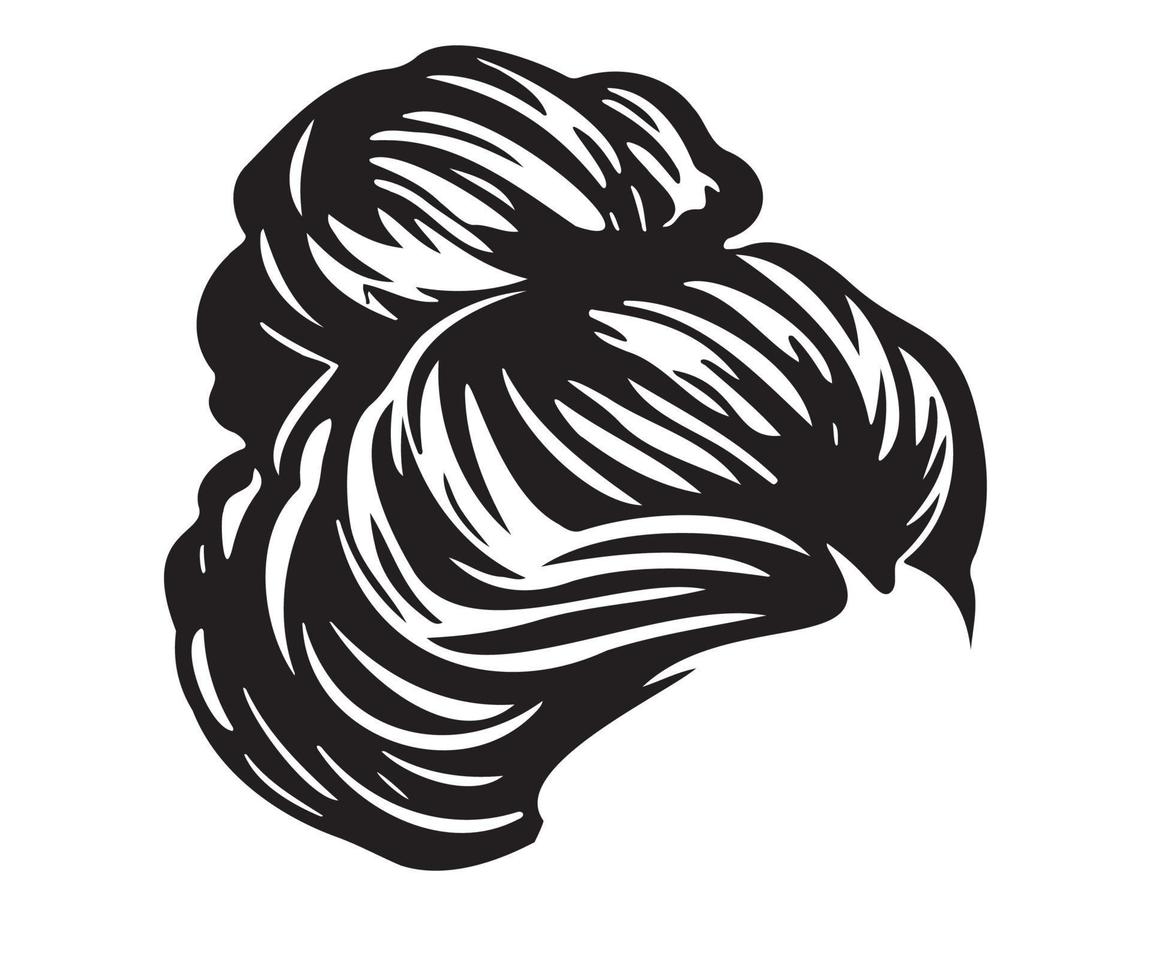 rörig bulle frisyrer illustration av företag frisyr med naturlig lång hår vektor