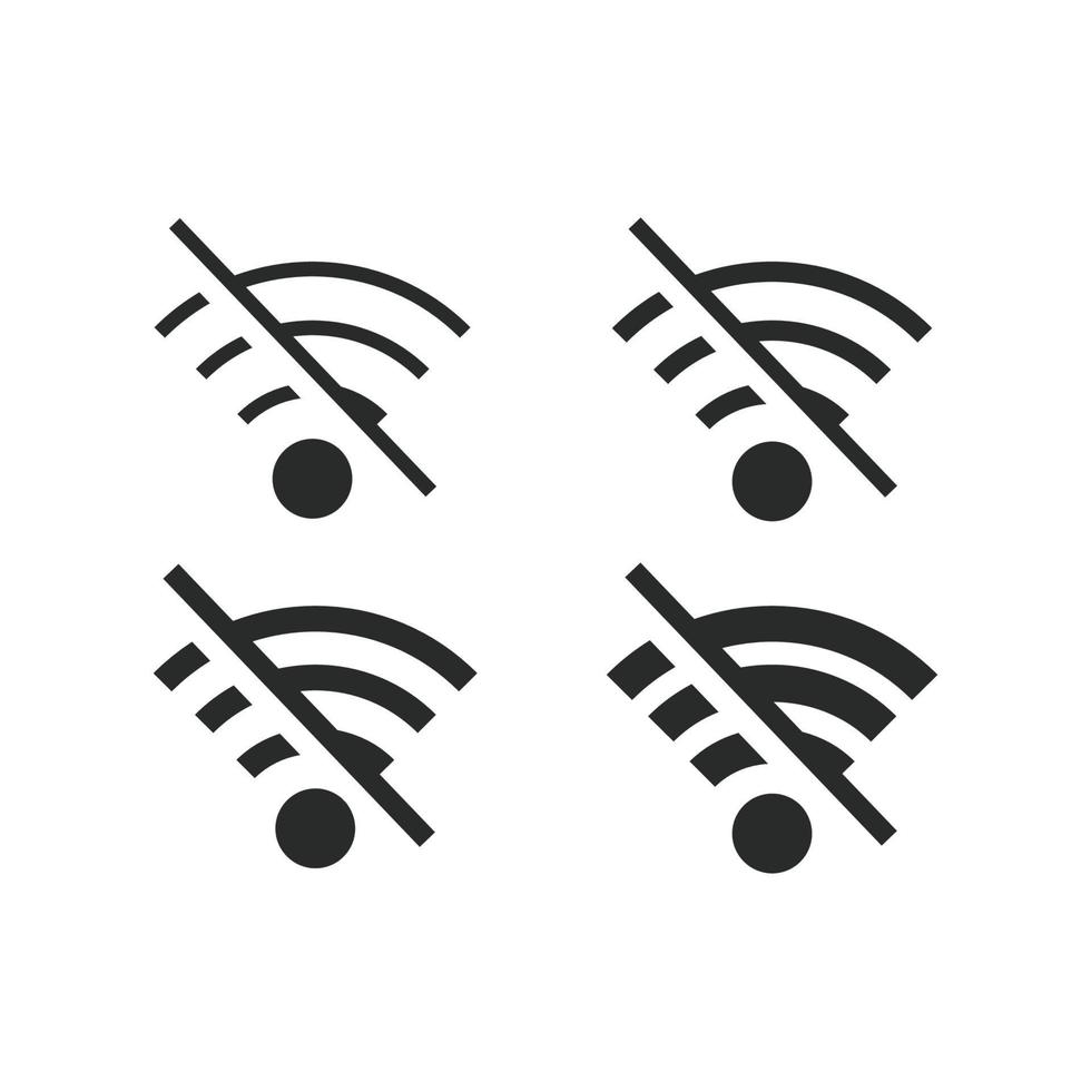 wiFi av signal ikon vektor design illustration