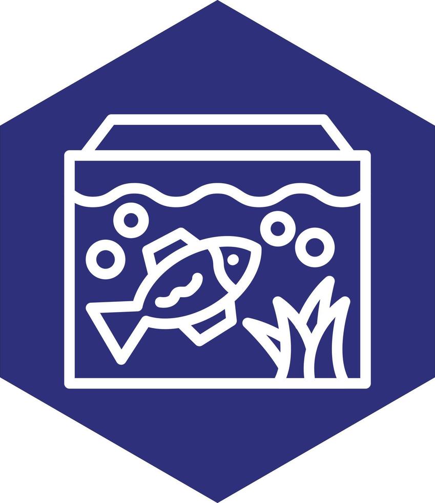 Aquarium-Vektor-Icon-Design vektor