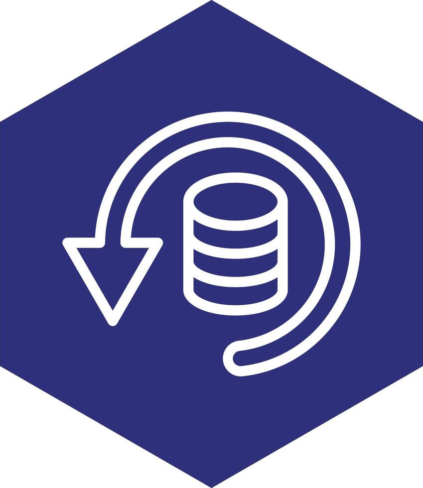 Daten Backup Vektor Symbol Design