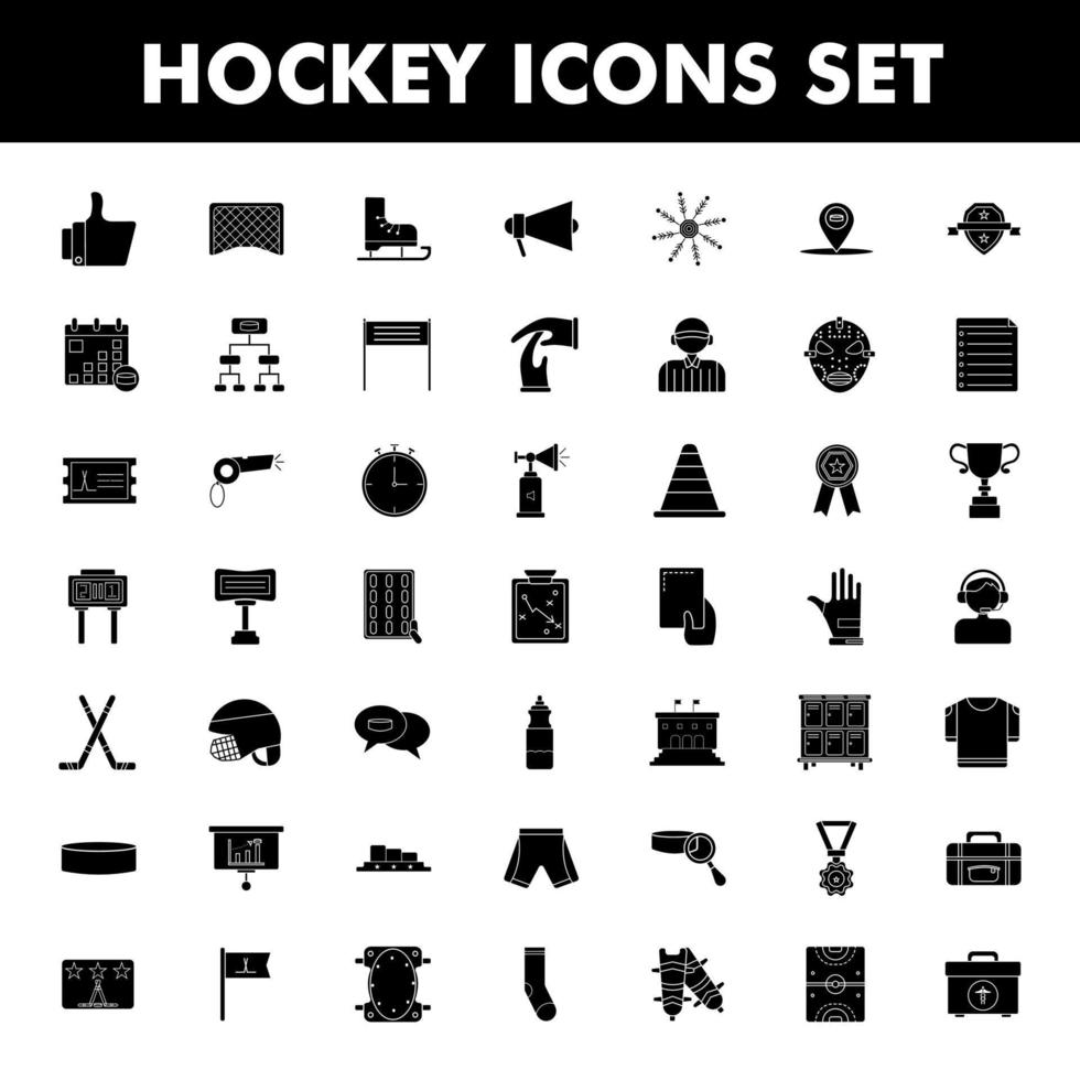 Eishockey Symbol Satz. vektor