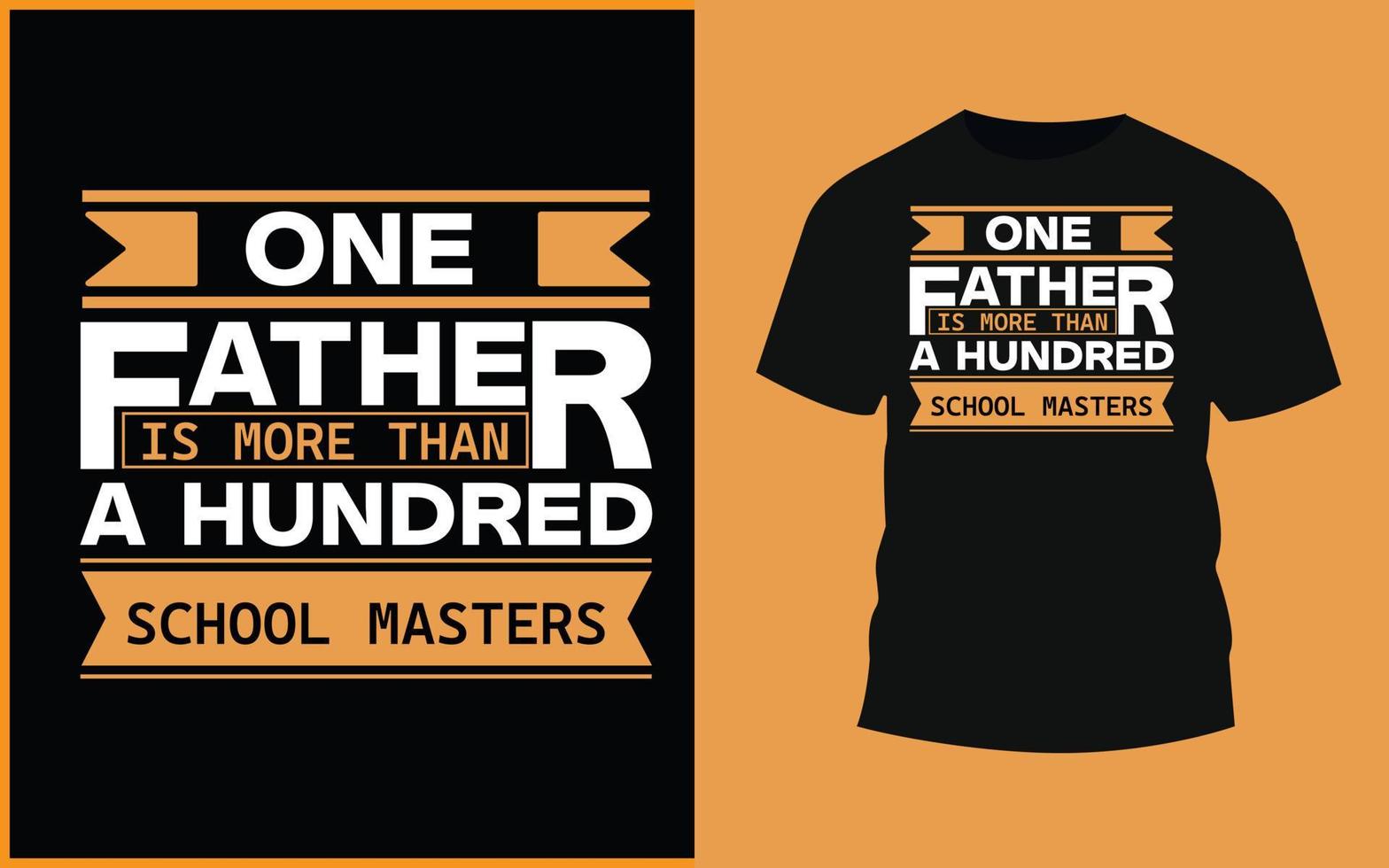 ett far är Mer än en hundra skola bemästra typografi fars dag t skjorta design vektor