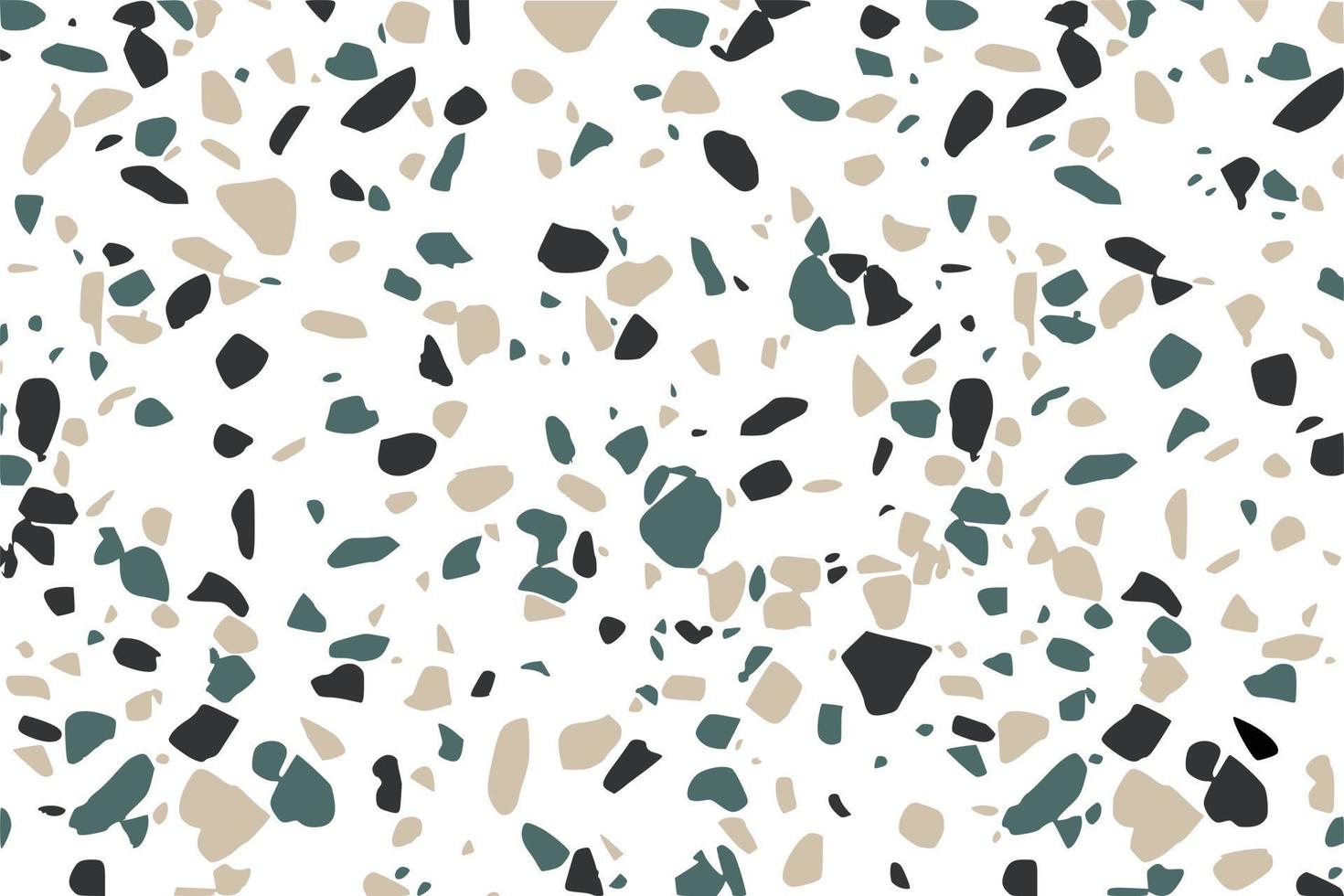 Terrazzo abstrakt bunt Granit Textur Vektor Muster Illustration