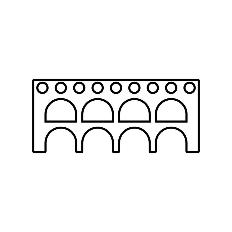 Brücke Symbol Vektor. Brücke Symbole, verschiedene Brücken Illustration Symbol Sammlung. vektor