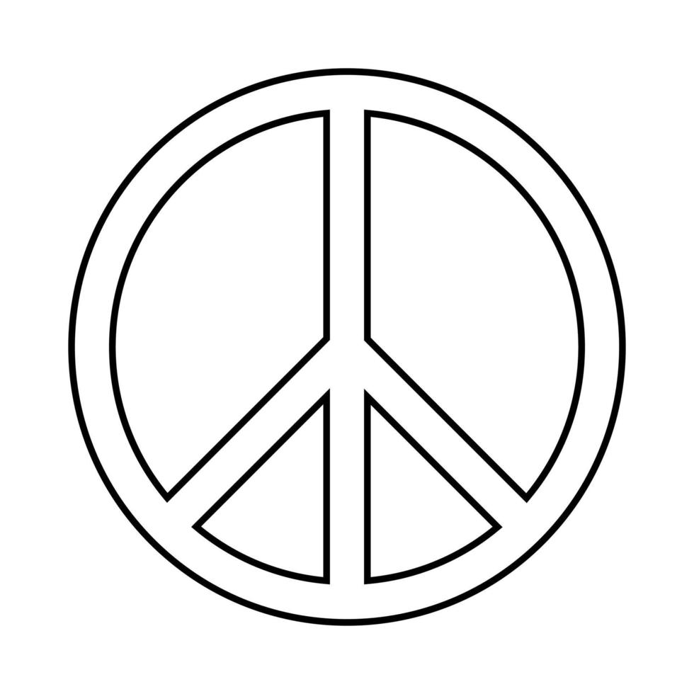 Frieden Vektor Symbol. Liebe Illustration unterzeichnen. Frieden Symbol.