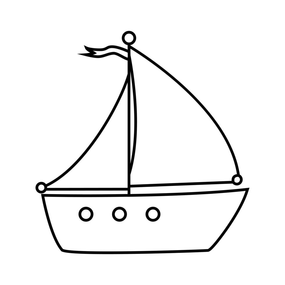 segelbåt ikon vektor. Yacht illustration tecken. segling fartyg symbol. segelfisk logotyp. vektor