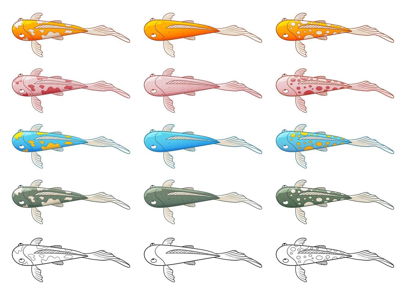 fisk vektor design illustration isolerat på vit bakgrund