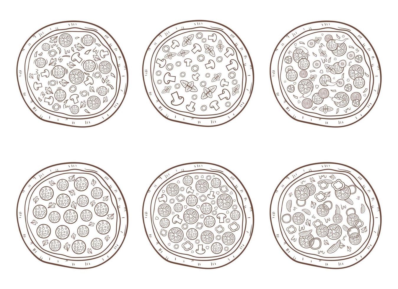 pizza vektor design illustration isolerat på vit bakgrund