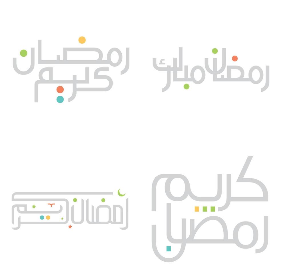 ramadan kareem arabicum kalligrafi vektor illustration för islamic månad av fasta.