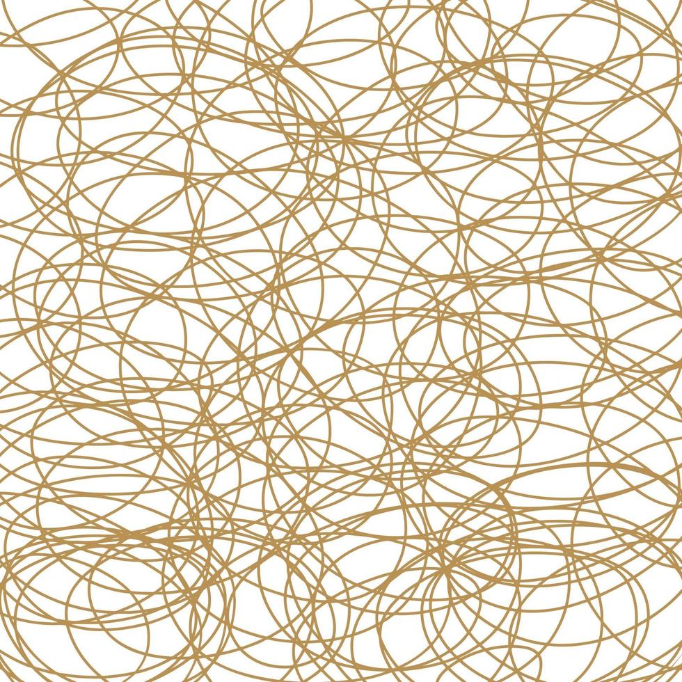 lyxigt guldmönster med handritade linjer. gyllene vågig randig, abstrakt bakgrund, vektorillustration vektor