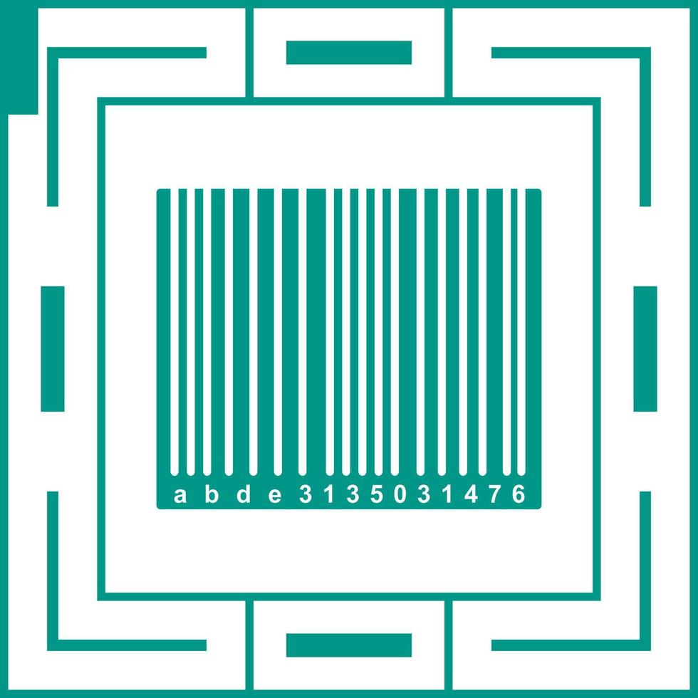 Barcode-Vektorsymbol vektor