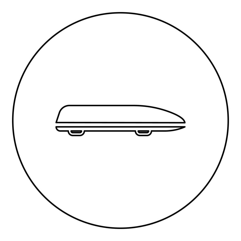 Auto Box Auto Dach Träger Belastung Kofferraum Ladung Dachbox einstellen  Symbol grau schwarz Farbe Vektor Illustration Bild solide füllen Gliederung  Kontur Linie dünn eben Stil 22390568 Vektor Kunst bei Vecteezy