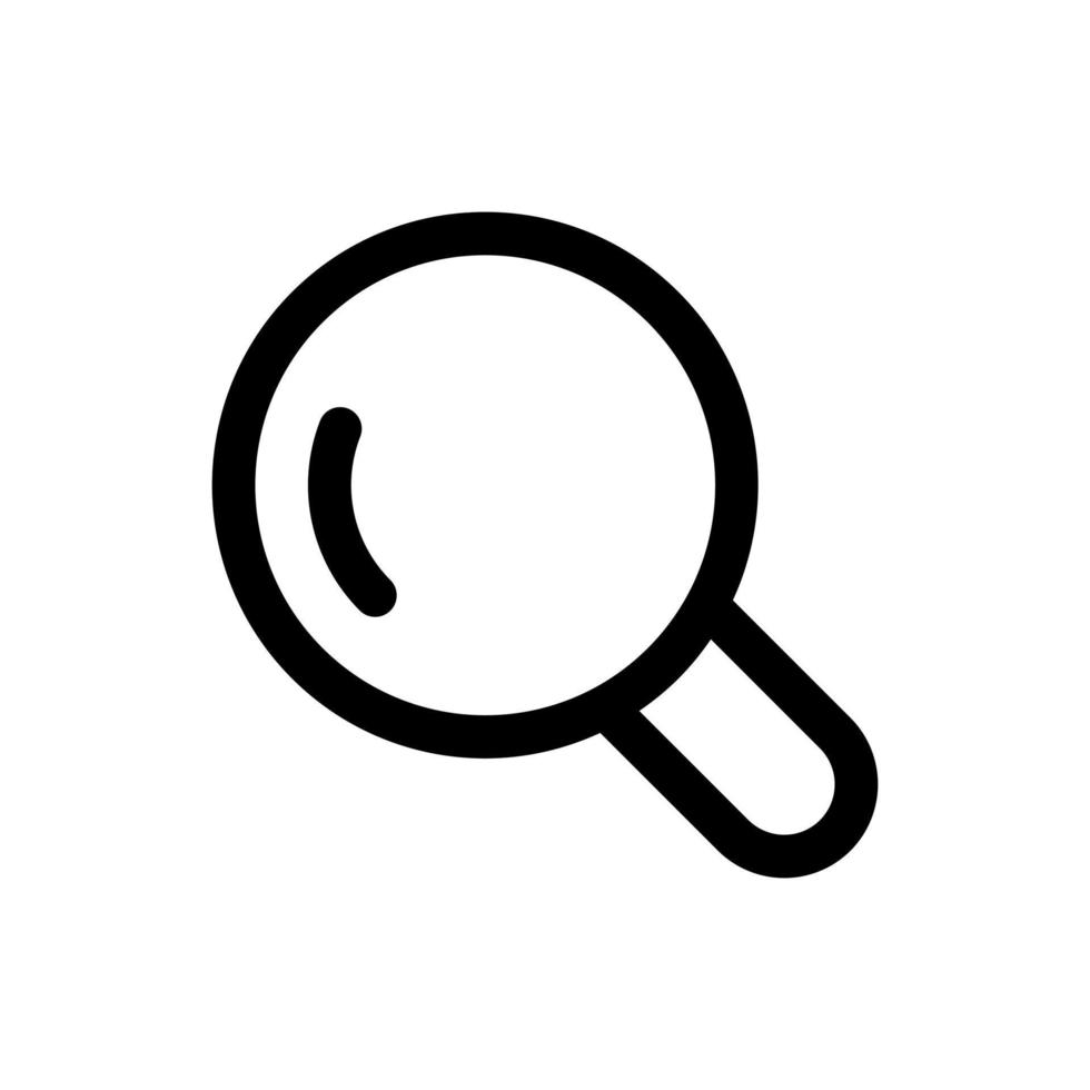 einfach Suche Symbol. das Symbol können Sein benutzt zum Webseiten, drucken Vorlagen, Präsentation Vorlagen, Illustrationen, usw vektor