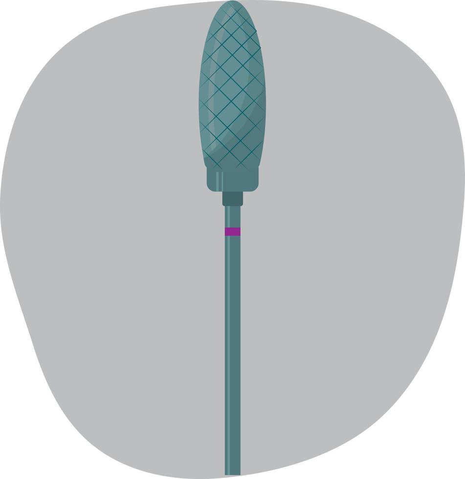 Dental Cutter mit Oval Form. Dental Techniker Werkzeug. hoch Qualität Vektor Illustration.