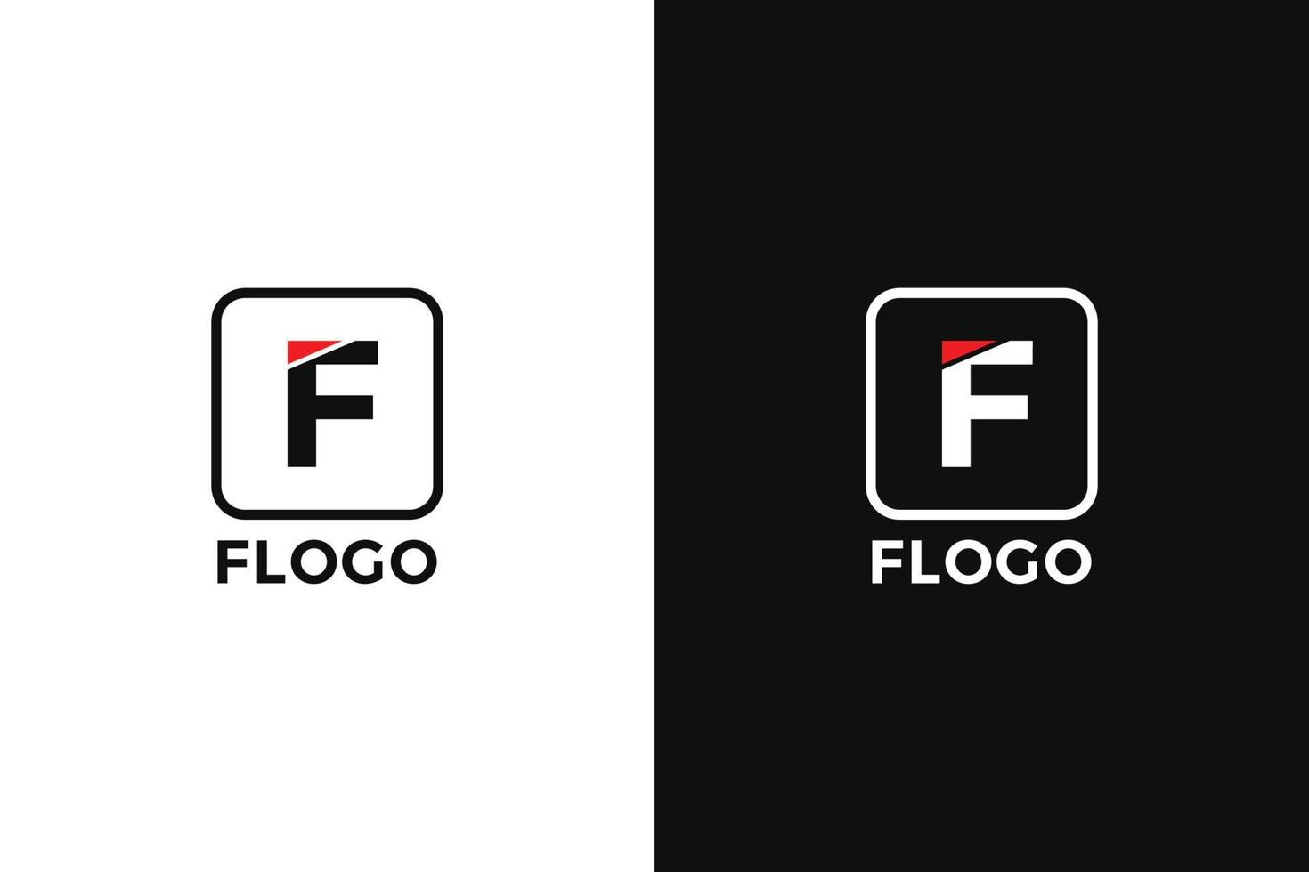 f-Brief-Logo-Vorlage vektor