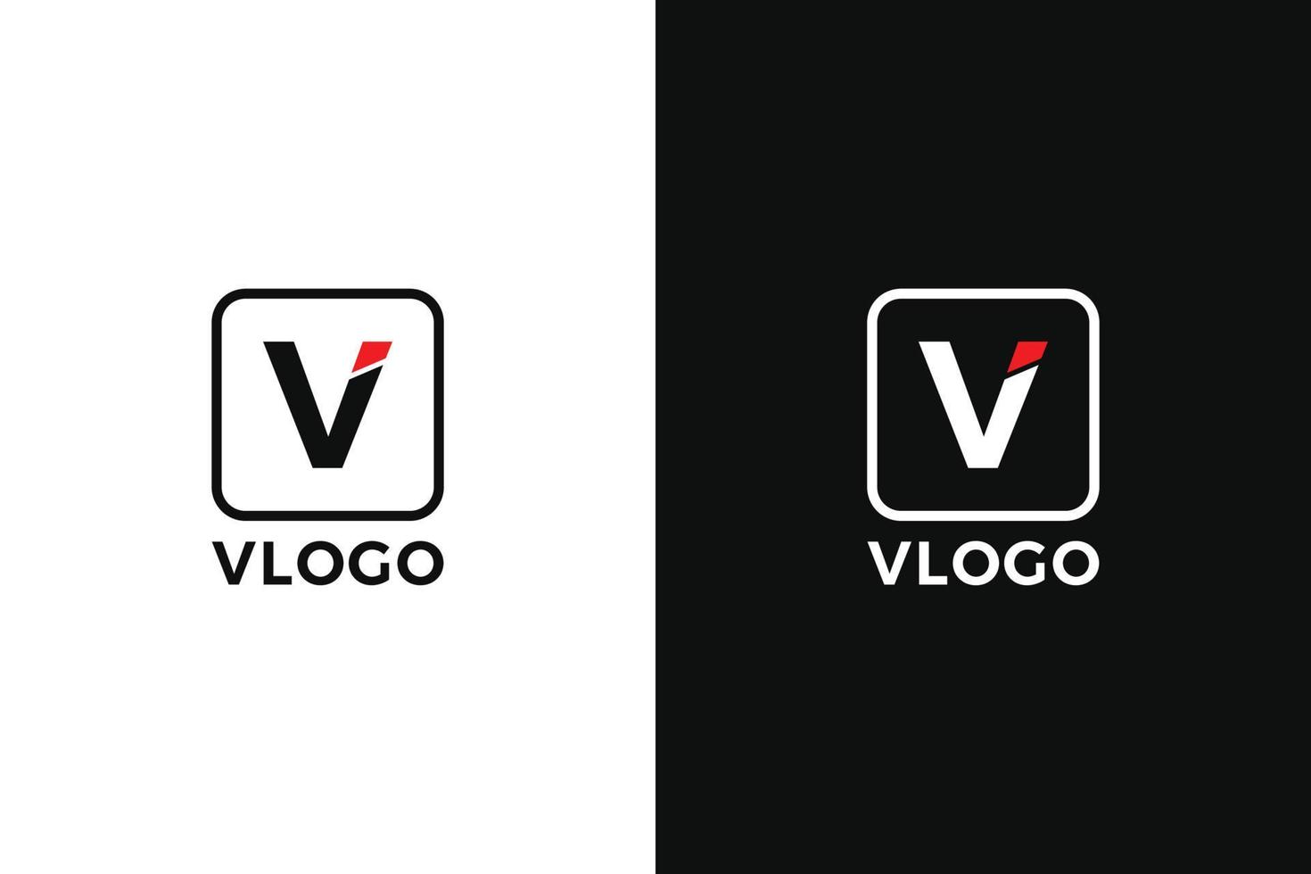 v brief logo vorlage vektor