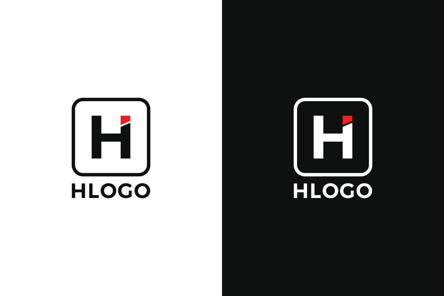 h-Brief-Logo-Vorlage vektor