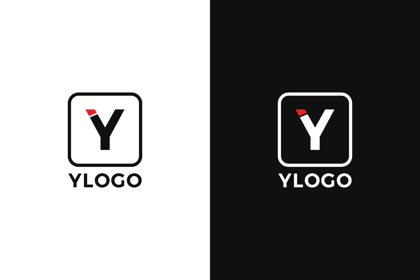 y Brief Logo Vorlage vektor