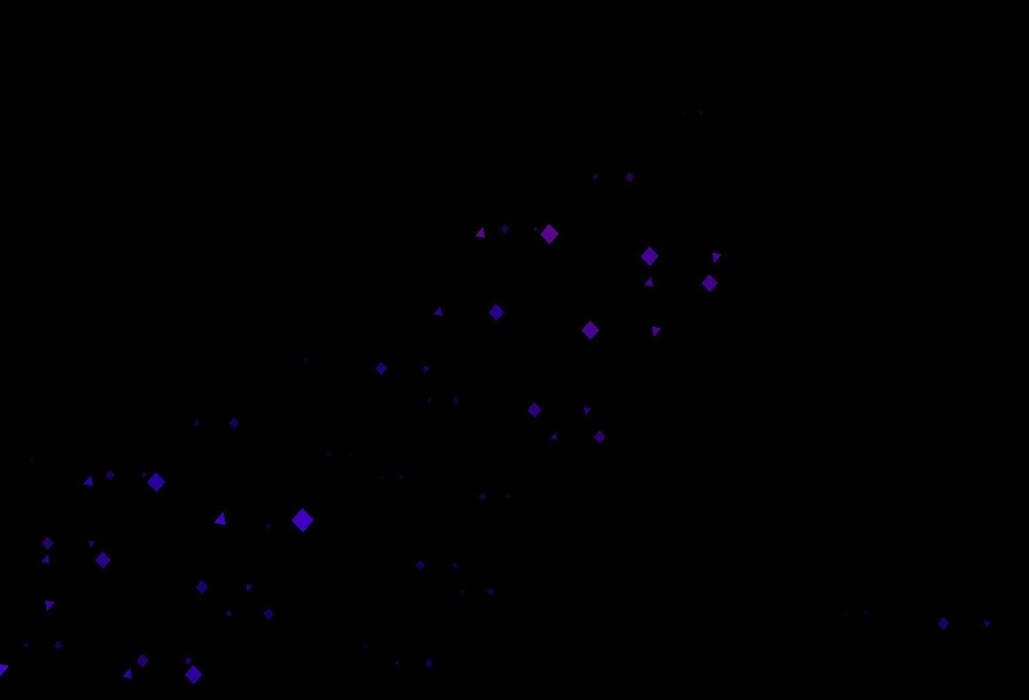 mörk lila vektor bakgrund med linjer, cirklar, rhombus.