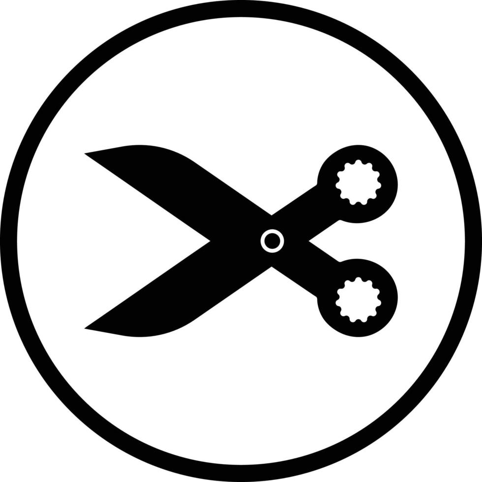 Barbier und Schere Symbol vektor