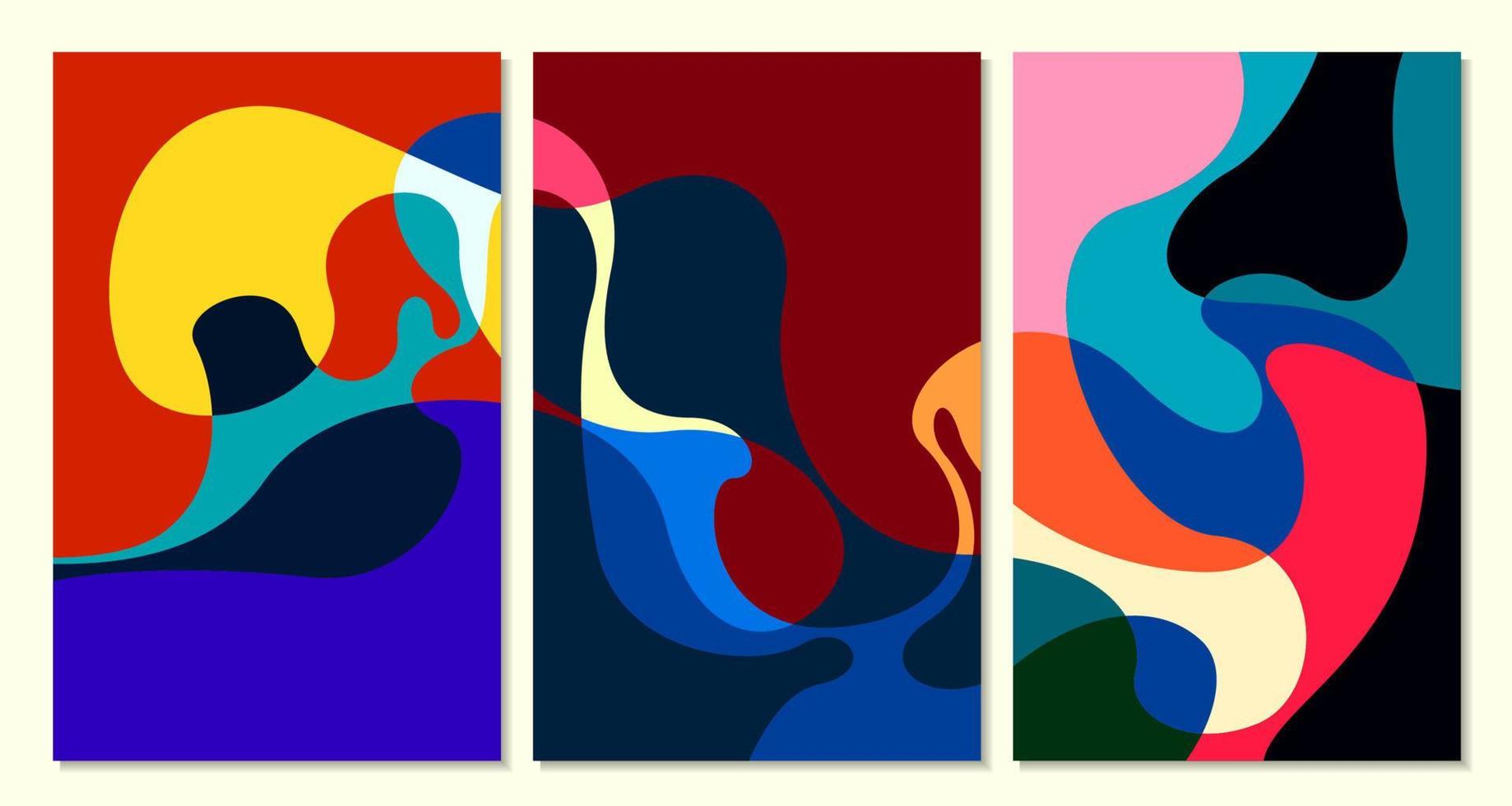 Vektor bunt Flüssigkeit abstrakt Hintergrund zum Sommer- Banner Design