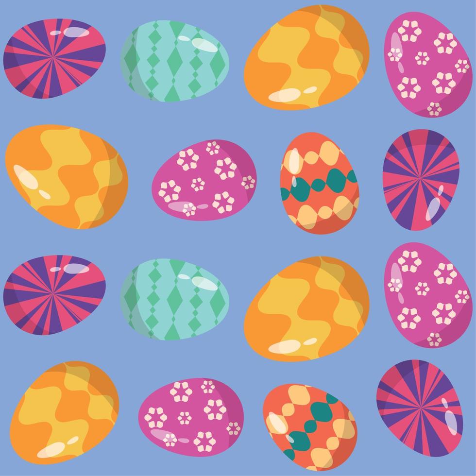 påsk ägg sömlös mönster bakgrund vektor illustration