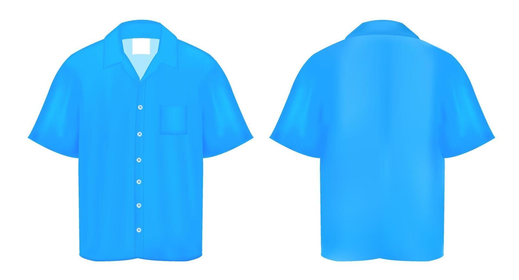 blaues Poloshirt vektor