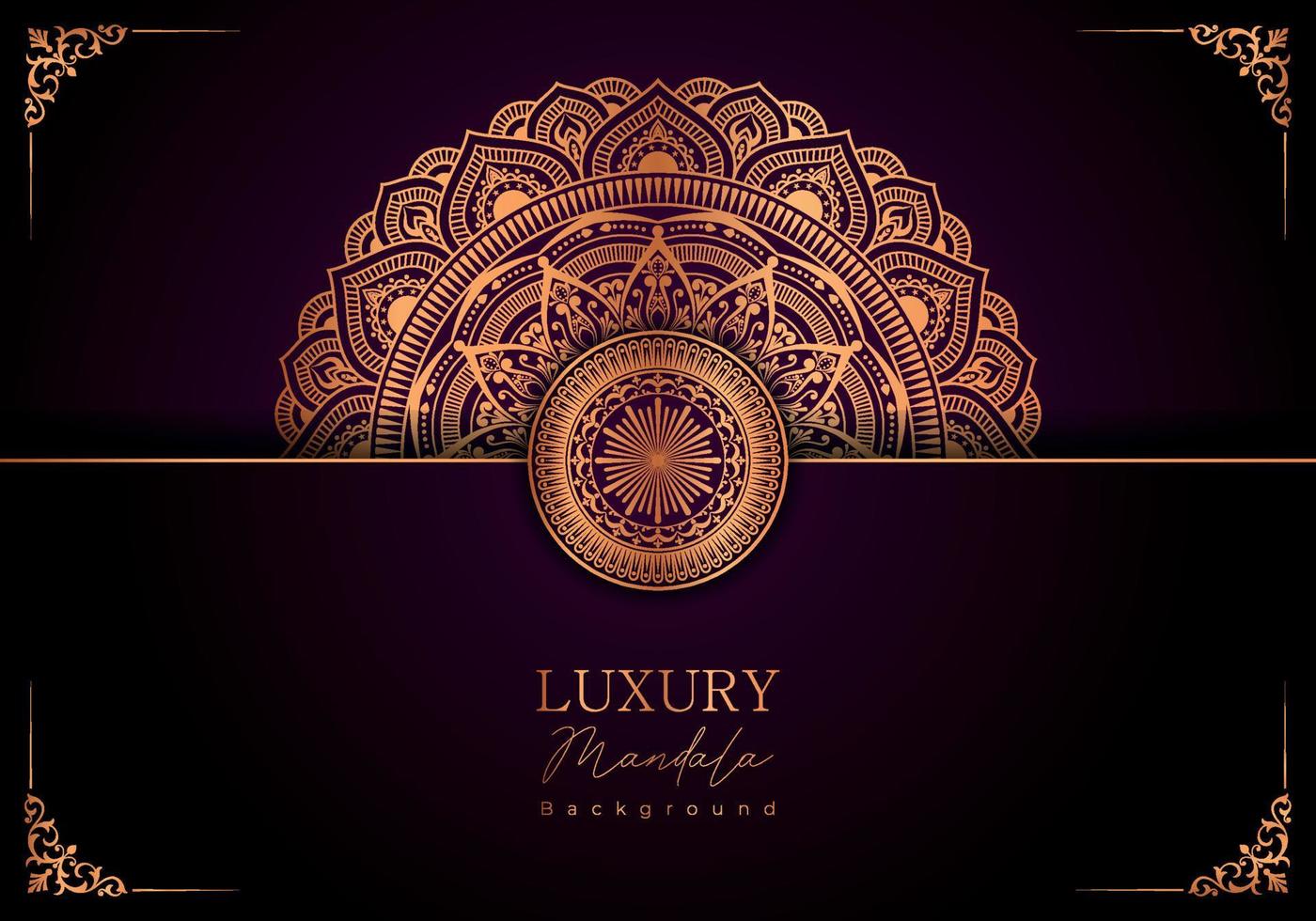 kreativ Luxus Zier Mandala Design Hintergrund vektor