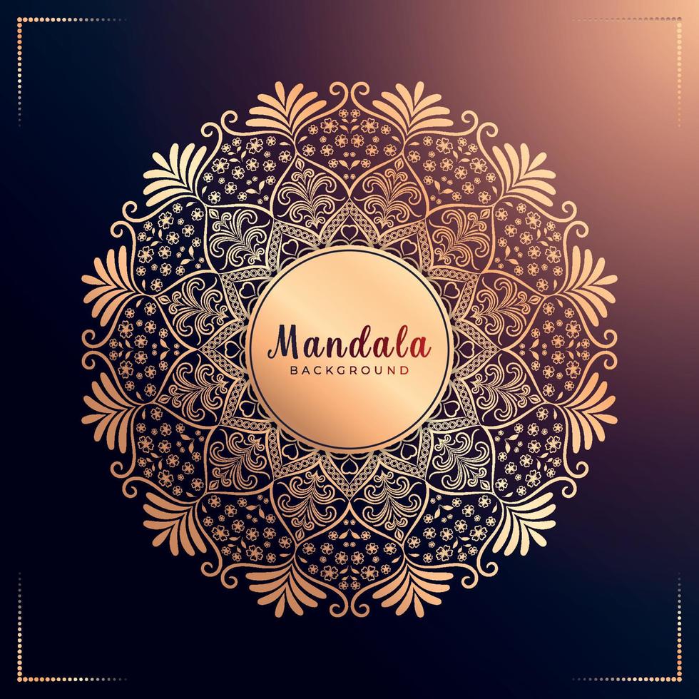 kreativ Luxus Zier Mandala Design Hintergrund vektor