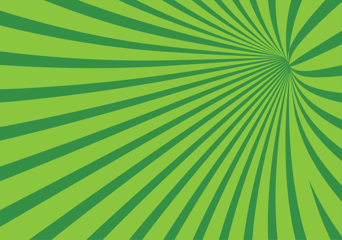 Vektor Hintergrund mit radial Balken im Grün Farbe