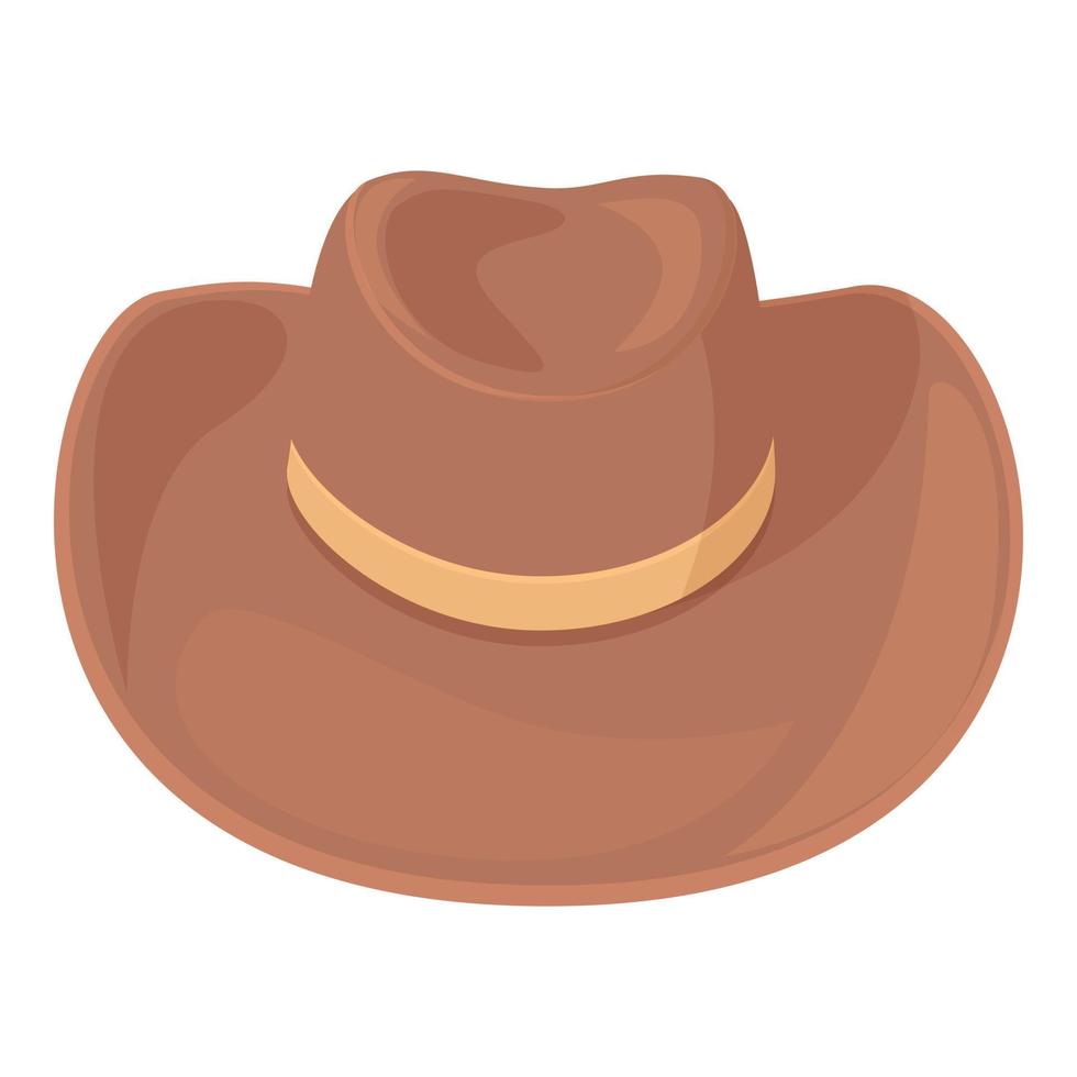 Land cowboy hatt ikon tecknad serie vektor. Västra rodeo vektor