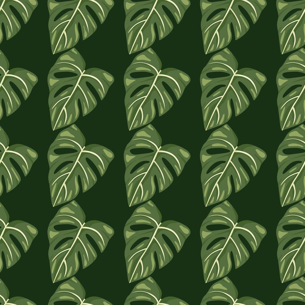 botanisch Blatt Hintergrund. tropisch Muster, Palme Blätter Blumen- Hintergrund. abstrakt exotisch Pflanze nahtlos Muster. vektor