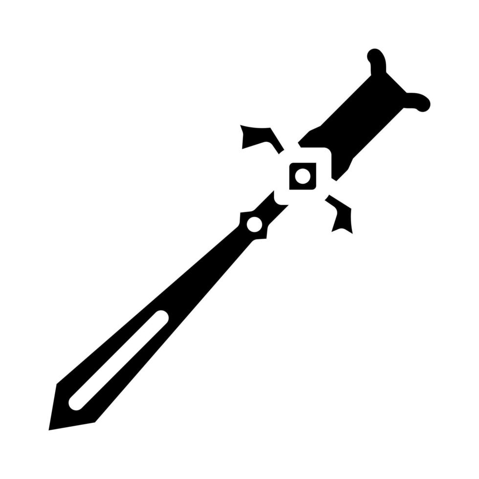 Waffe Spielzeug Baby Glyphe Symbol Vektor Illustration