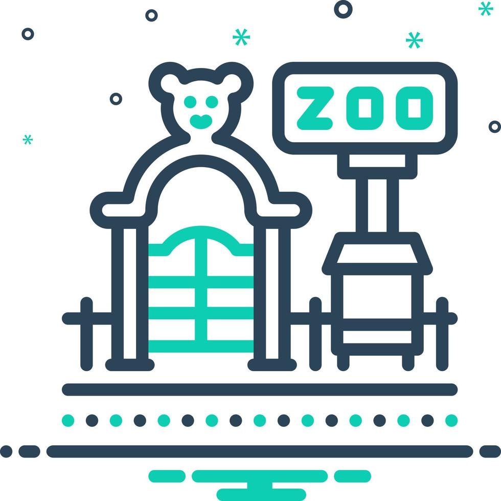 blanda ikon för Zoo vektor