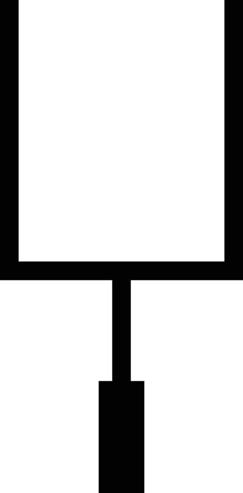 amerikanisch Fußball Tor Symbol auf Weiß Hintergrund. Sport Ausrüstung. Spiel Ziel. eben Stil. vektor