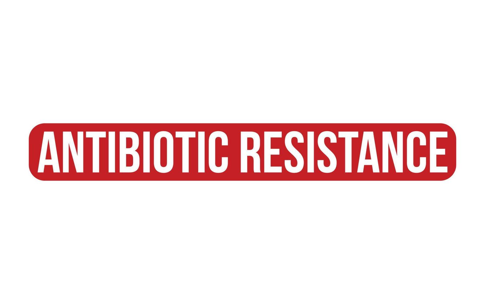 Antibiotikum Widerstand Gummi Briefmarke Siegel Vektor