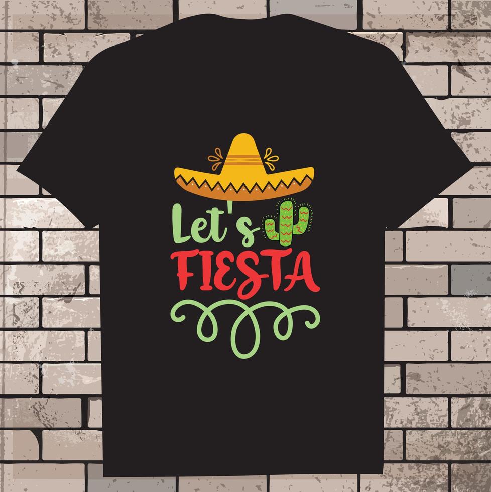 cinco de mayo t-shirt design, ikon, illustration, grafisk vektor